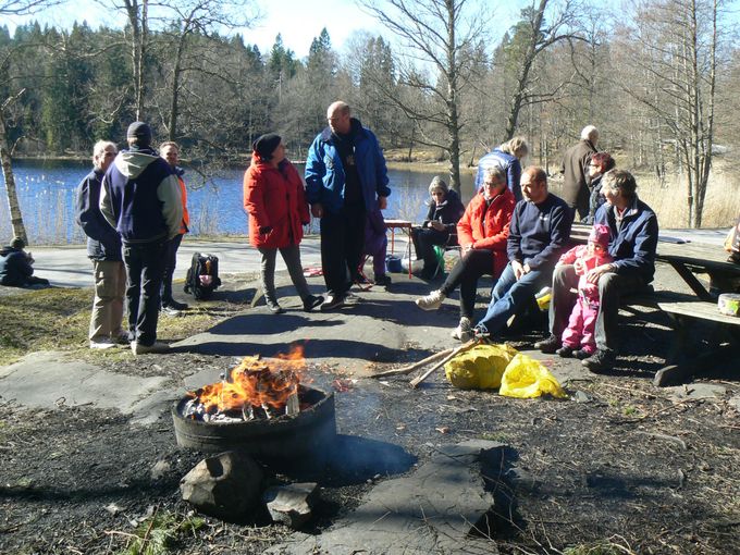 VWgrillning på Hunneberg 28 mars 2015