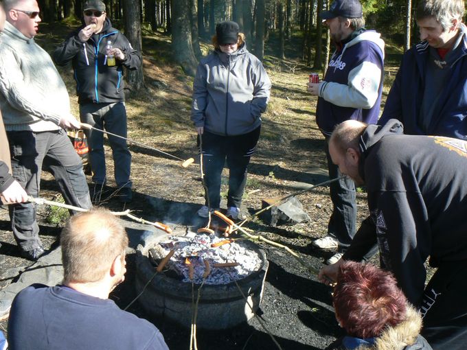 VWgrillning på Hunneberg 28 mars 2015
